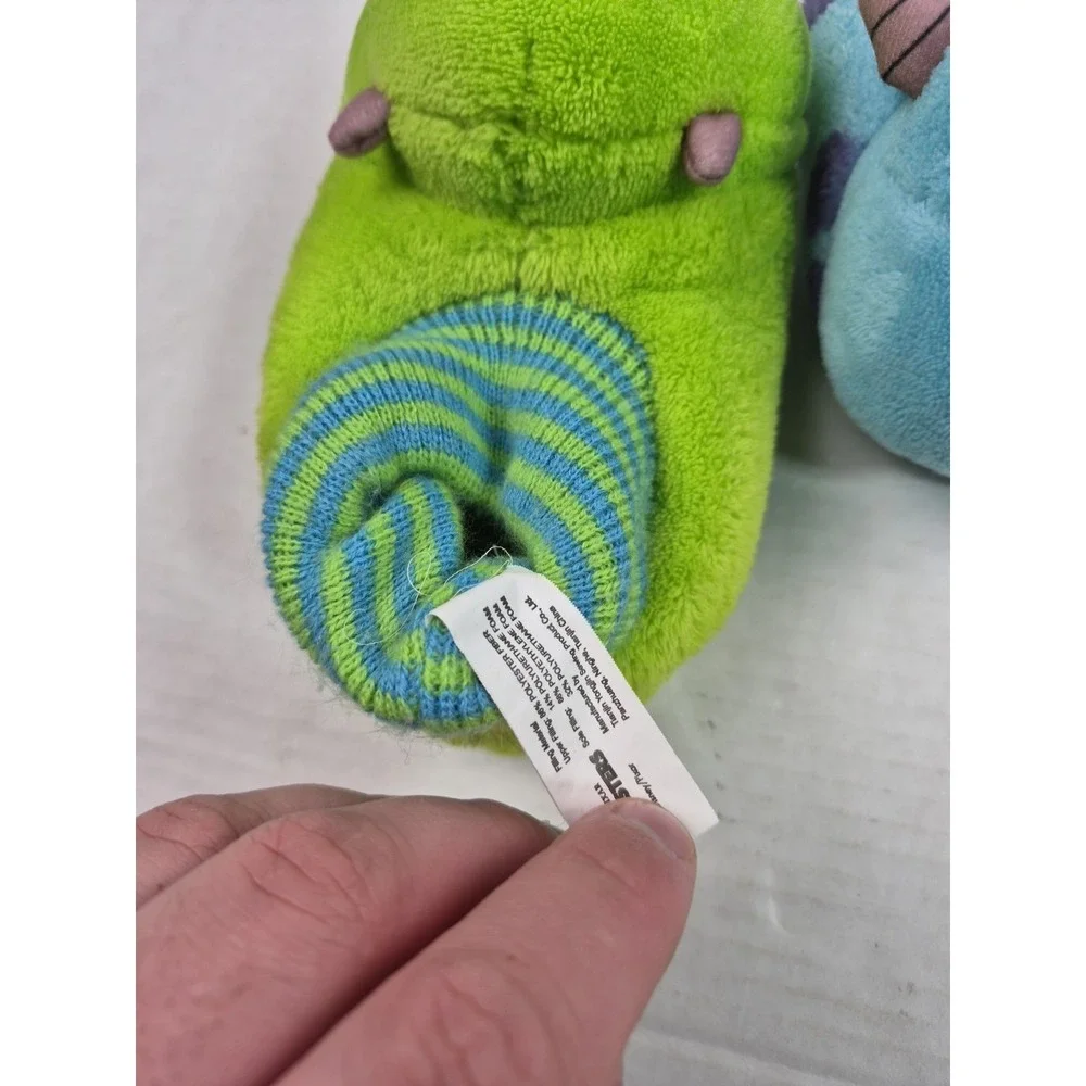 Monsters Inc Toddler Boys‎ Slippers Size 7-8 Mike Sullivan Sully Fuzzy Grippers